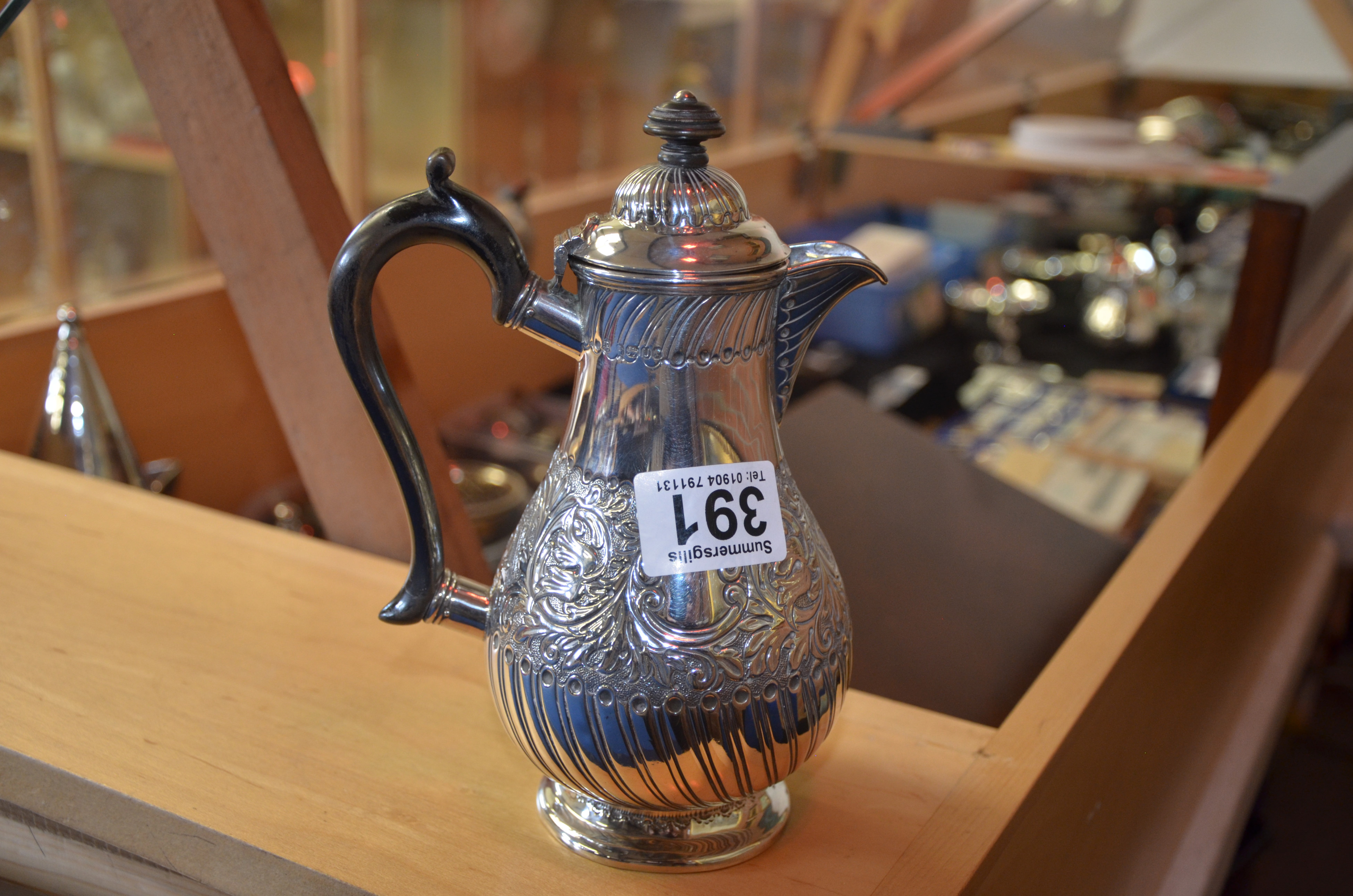 London Silver coffee pot 294g