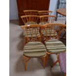 6 Ercol Candlestick dining chairs