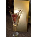 Waterford Crystal boxed gold champagne flute