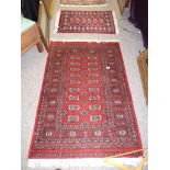 2 rugs 1.4m x 94cm and 87x62cm