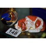 Pair of Royal Crown Derby paperweights