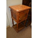 French Oak bedside cabinet