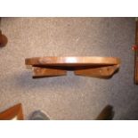 1960s Mouseman oak shelf 30cm x 30cm