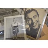 Signed photographs of Big George and Robert Taylor