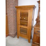 1.8m x 80cm Oak display cabinet