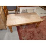 Antique pine coffee table