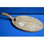 Vintage Mouseman oak cheeseboard/chopping board