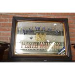 Dewars' whisky mirror size 90cm x 70 cm