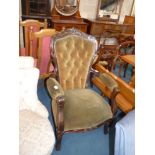 Victorian style armchair