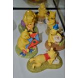 Group of six Royal Doulton Winnie the Pooh figures