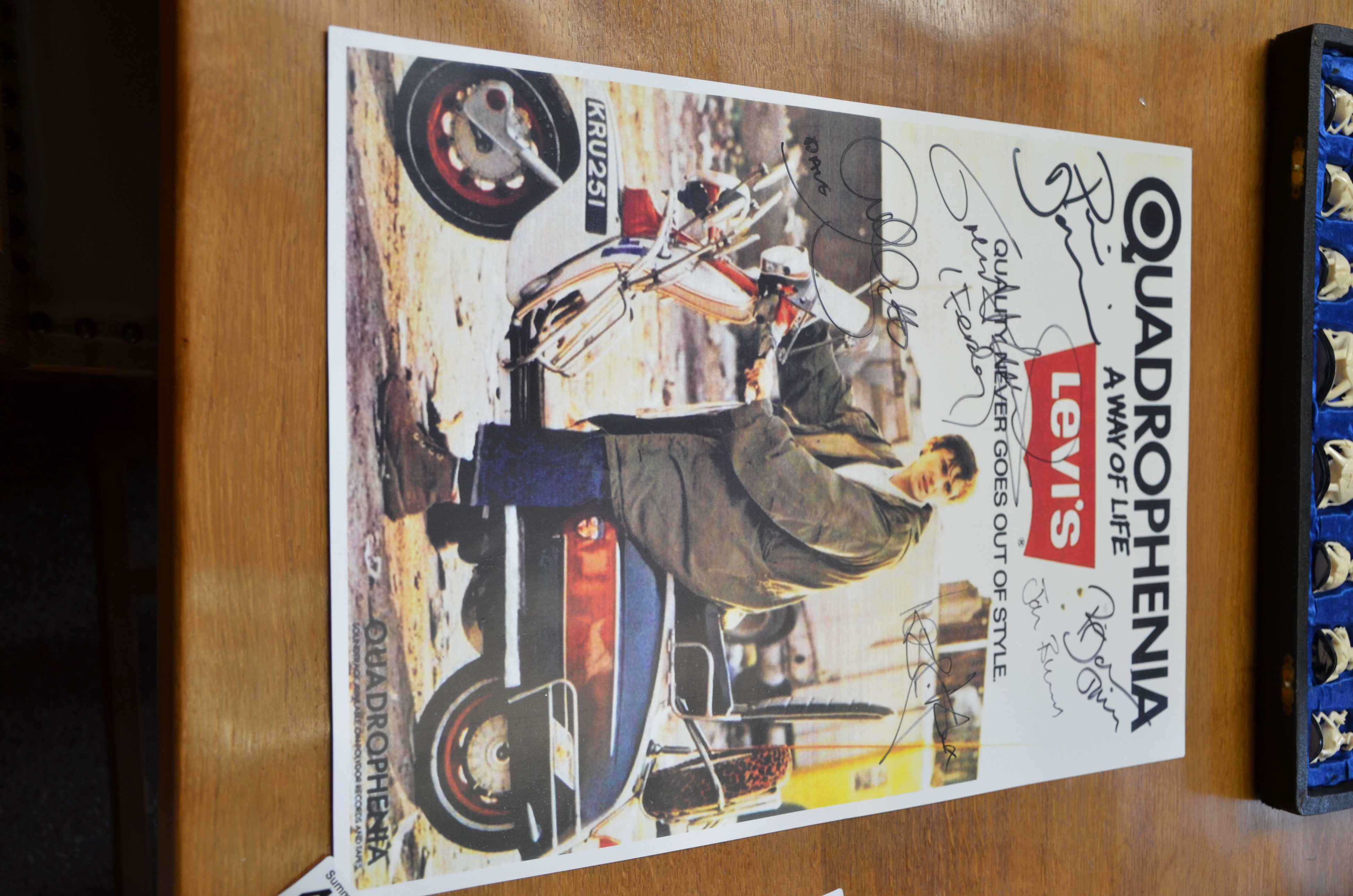 Signed repro Quadrophenia The Who poster 42cm x 29cm