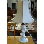 Copeland white table lamp
