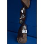 West African ebony/lignum figure