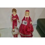 Pair of F G Doughty Royal Worcester figures