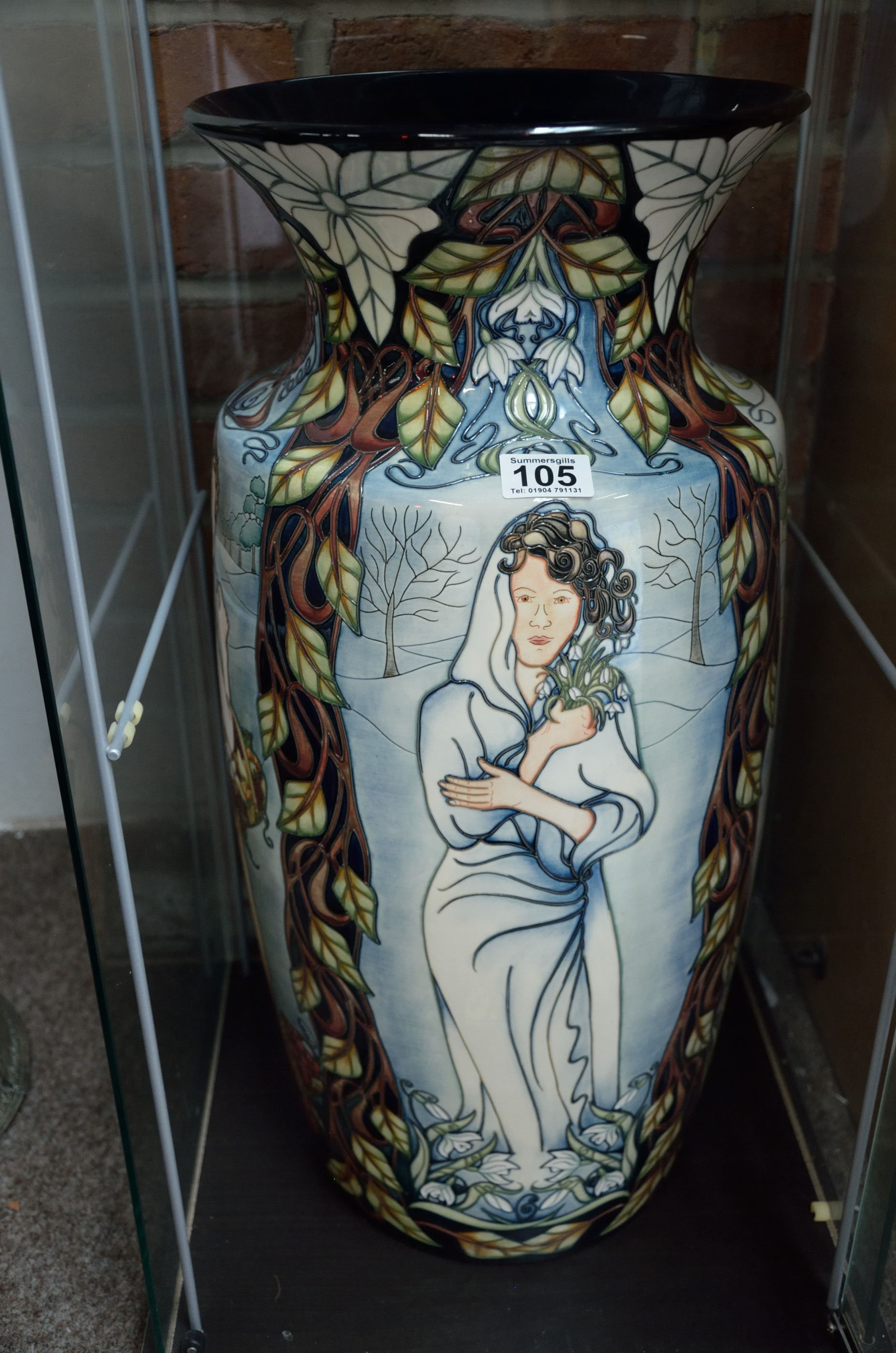 Large 65cm Moorcroft 'Belle femmes' / four seasons vase in excellent condition