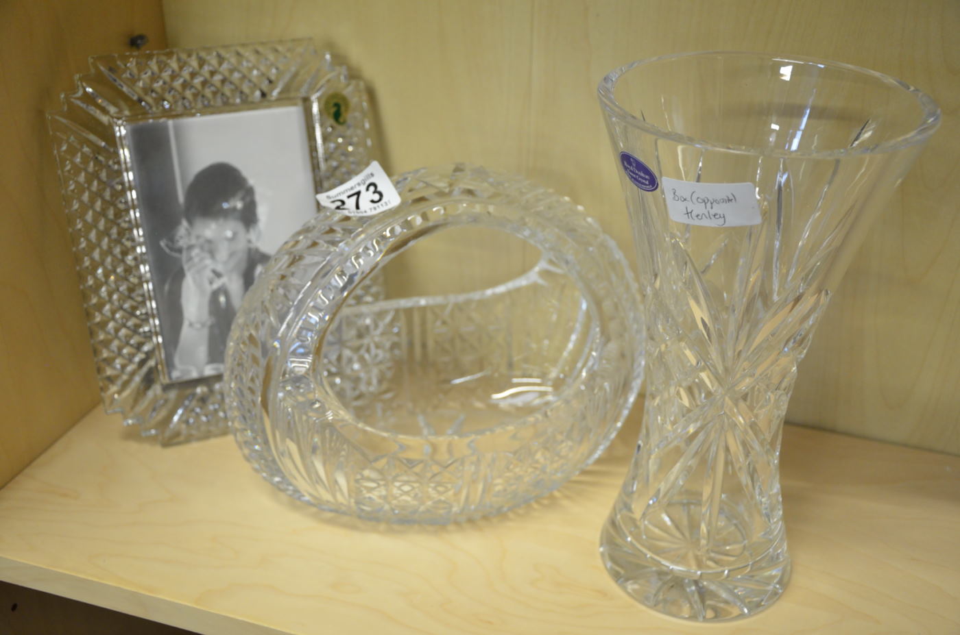 Waterford and Doulton crystal items (3)