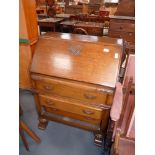 Oak bureau