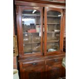 Victorian mahogany Bookcase The size is 2.1 high x 1.2width x 450