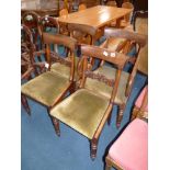 4 x Victorian dining chairs