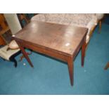 Victorian Mahogany fold over table