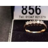 18ct Gold Diamond Half Eternity Ring