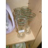 Retro style drinking glasses