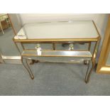 Glass sidetable/ dressing table