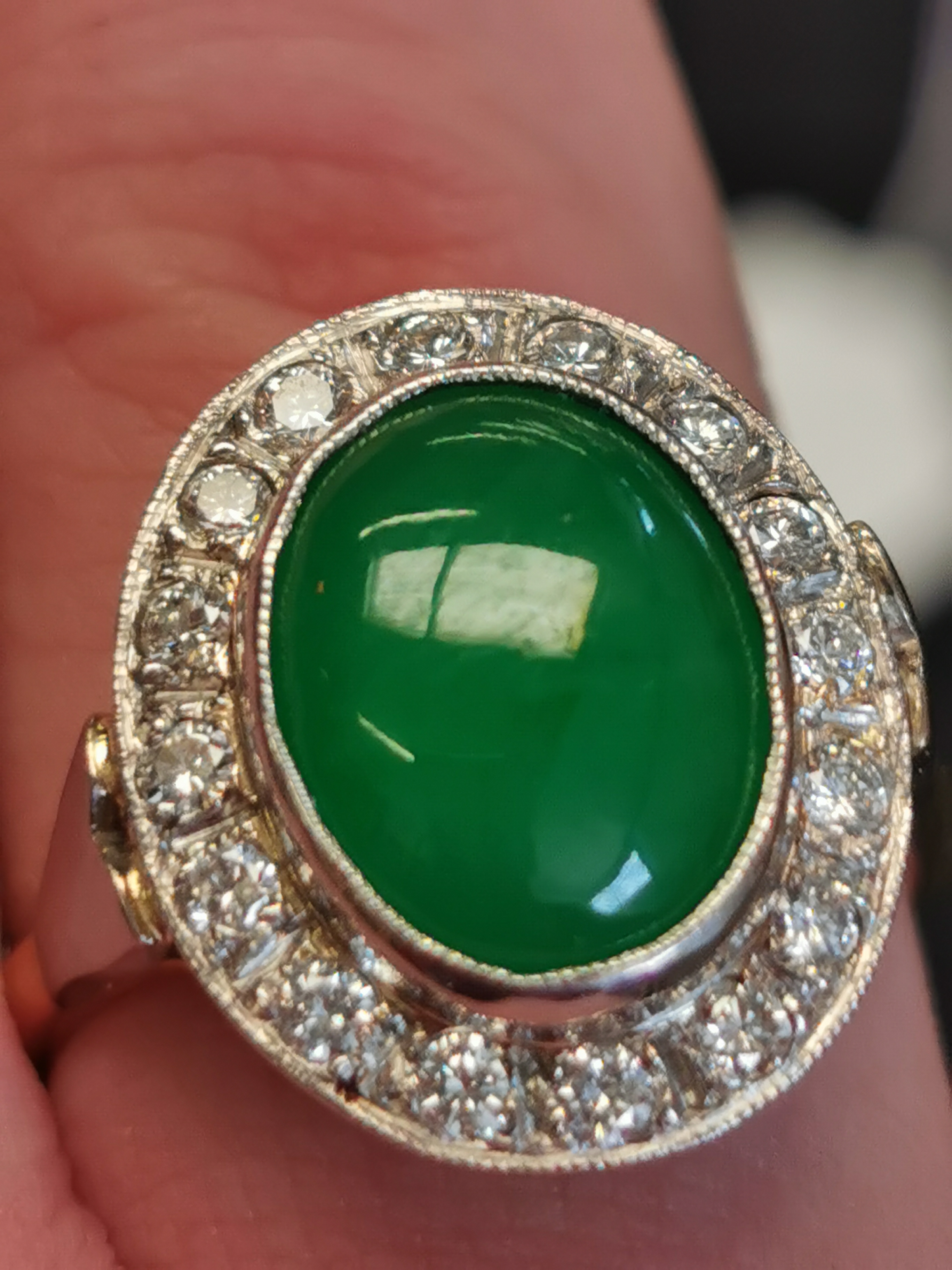 Bouchon Emerald & Diamond Ring - Image 3 of 3