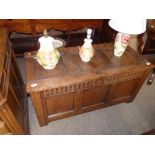 Antique Oak Blanket Box