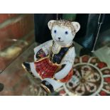 Royal Crown Derby Bear Paperweight (gold stopper)