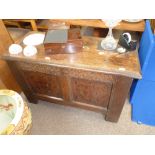 antique early oak coffer