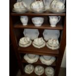 76pc Shelley Floral Tea Service