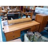Teak dressing table and chest by Times Furnishing