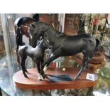 Beswick Black Beauty & Foal