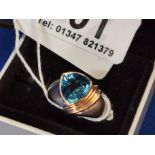 14ct Gold Ring w/Topaz Stone