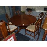 Set of 6 Mahogany dining chairs