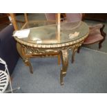 Gilt hall table