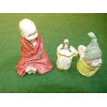 Doulton 'This Little Piggy' and 2 Doulton candle snuffers