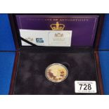 Boxed Queen Elizabeth II 90th Birthday Gold Proof Coin - 39.94g