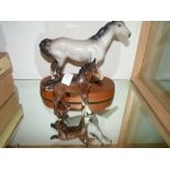 2 Beswick horses