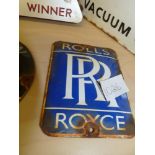 Rolls Royce enamel sign