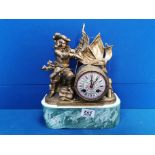 Swashbuckling Scene European Mantle Clock