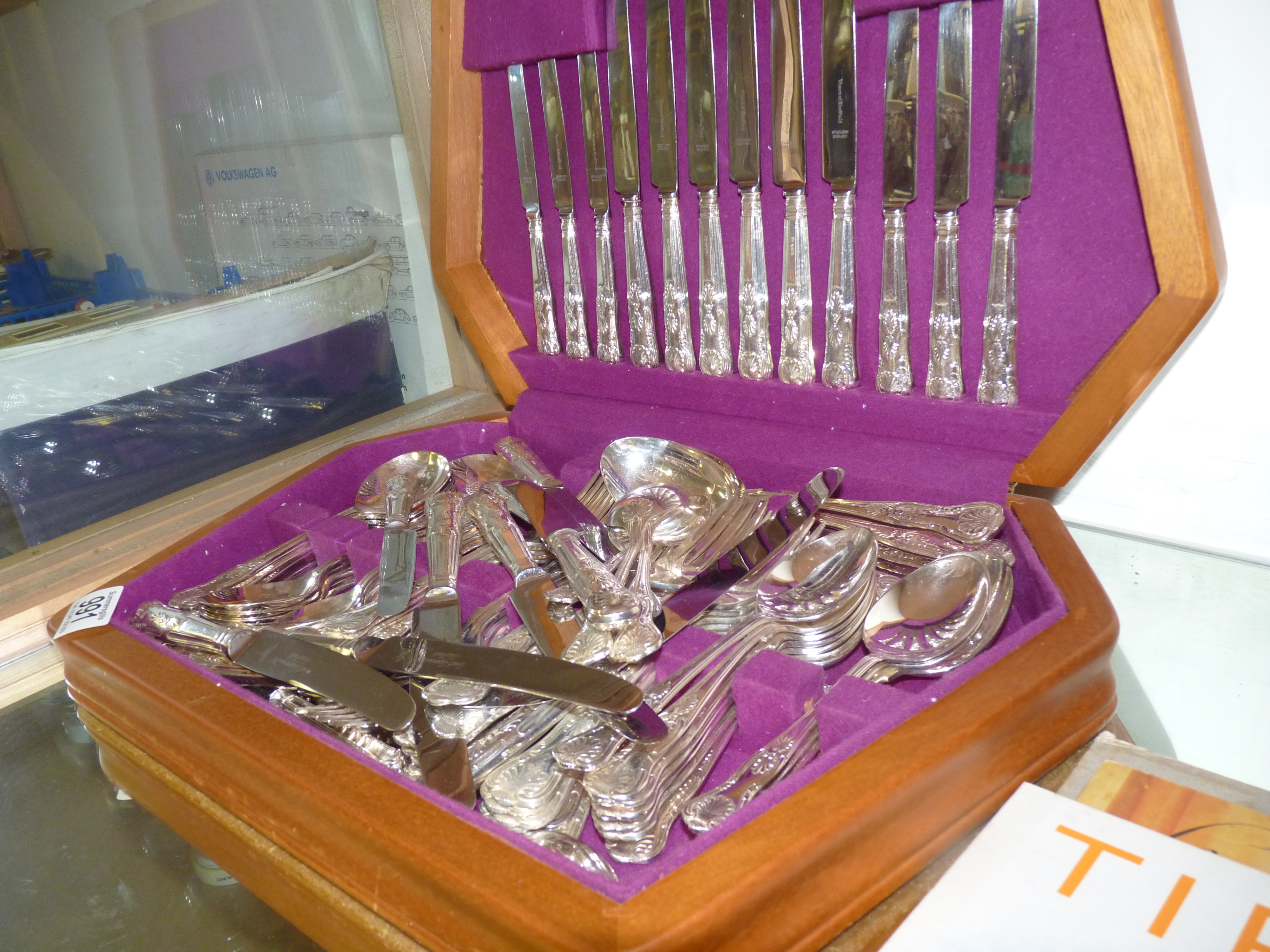 Smith C Moore Sheffield Kings pattern cutlery set