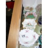 Collection of Floral & Dripware Shelley Pin Dishes