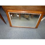 Antique mahogany mirror