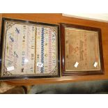 2 x Antique Samplers