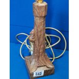 Mouseman Yorkshire Oak Table Lamp