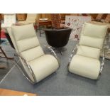 Pair of leather chairs