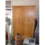 Modern light oak wardrobe