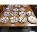 10 Royal Crown Derby 23cm plates (one damaged)